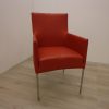 Stoel van Bert Plantagie rood leer