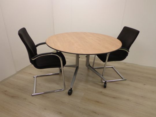 Tafel rond Ahrend 500 eikenkleurig 120 cm Ø