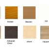 Roldeurkast 135x120x43 cm diverse kleuren