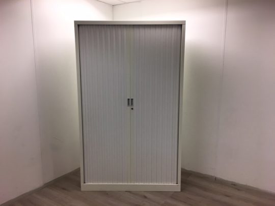 Jaloeziedeurkast wit 200 cm hoog
