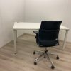 Bureau SAMAS 160x80cm WIT met kabelgaten
